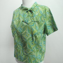 1960s Majorette Psychedelic Mod Shift Blouse